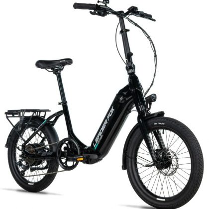Elektrobicykle - skladací bicykel s elektropohonom Leader Fox TIFTON ČIERNA