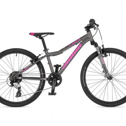 BICYKEL AUTHOR A-MATRIX 24 2025 12,5" STRIEBORNÁ/RUŽOVÁ
