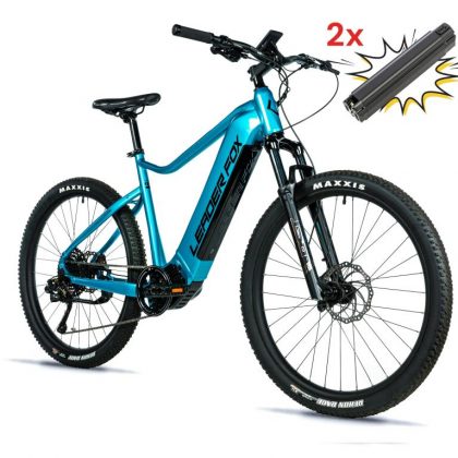 Elektrobicykel - Bicykel s elektropohonom Leader Fox E-KENT 27,5", 20Ah, 720Wh + DRUHÁ BATÉRIA ZA 1€ | 17.5 " MODRÁ